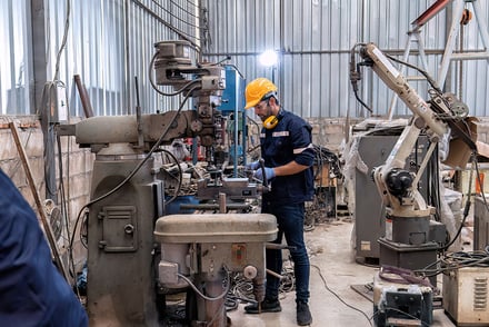 What happens when a lone worker raises an alarm?